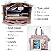 YOUNXSL Women's Fashion Handbags Tote Bags Shoulder Bag Top Handle Satchel Purse Set 4pcs Grey