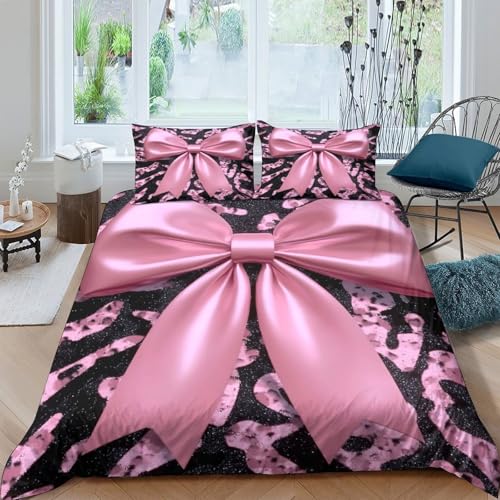 Parure de lit lys roses en microfibre 3D Super King 260x220cm - 4