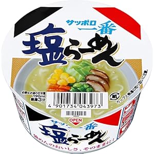 サッポロ一番 塩らーめん ミニどんぶり 41g×12個" 