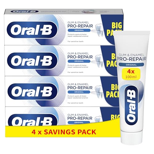 Oral-B Dentifrice Gencives & Émail Pro-Repair Original, Aider à Revitaliser les Gencives, Répare l'Email, Protège les Dents de l'Érosion, pour Dents...