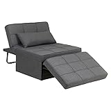 Pemberly Row Sofa Bed, Convertible Chair 4-in-1 Multi-Function Folding Ottoman Modern Breathable...