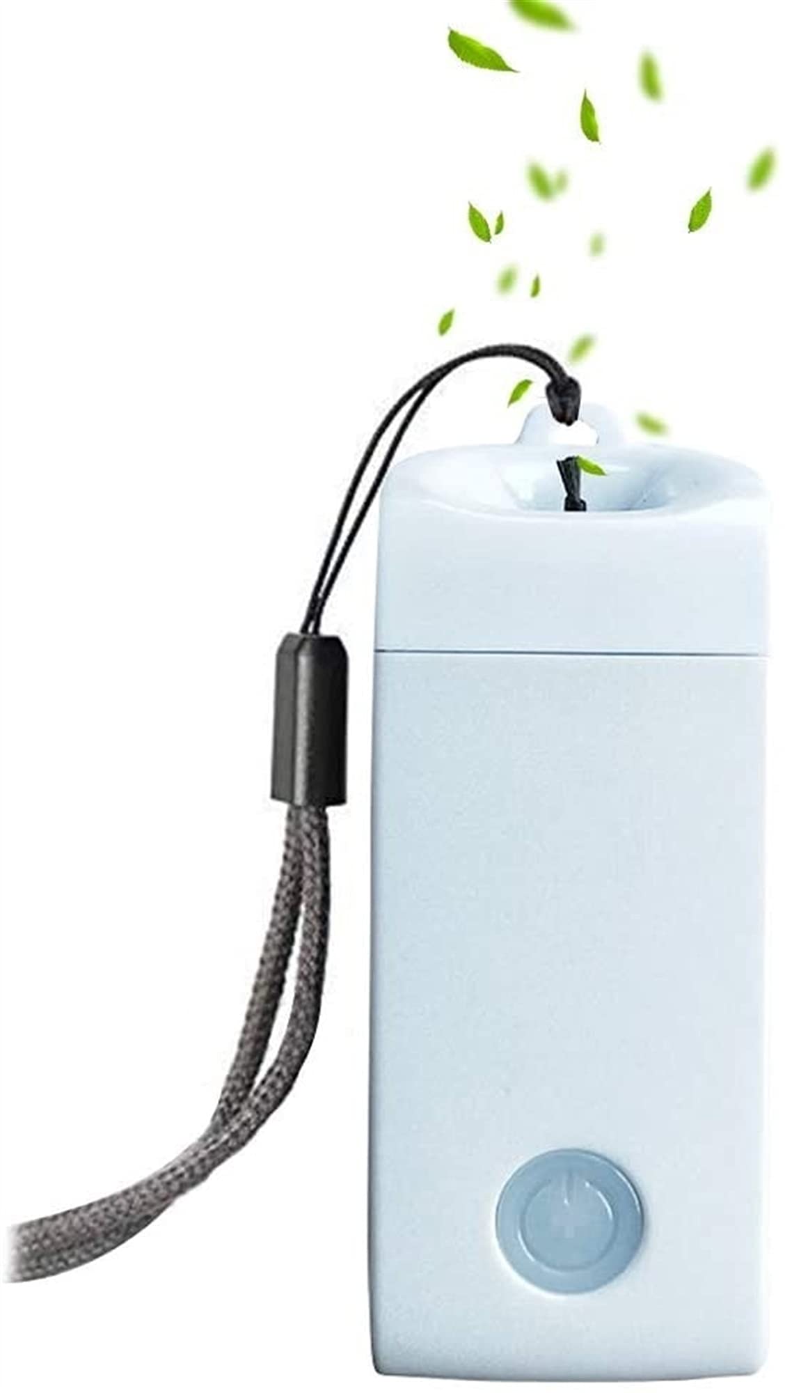 Purificateur d'air portable collier idéal pour le voyage et les trajets en blanc