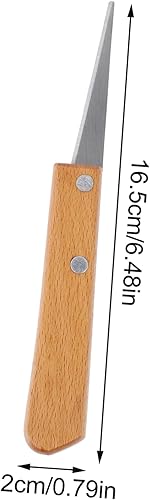 Miniatura 9 de EXCEART Cuchillo de parche de grabado, herramientas de cerámica, herramientas japonesas, cuchillo de pintura de arcilla de cerámica, cortador de