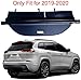 kaungka Cargo Security Rear Trunk Cover Retractable Compatible with 2019 2020 Jeep Cherokee Cargo Cover Black(Updated Version:There is no Gap Between The Back Seats and The Trunk Cover)
