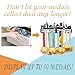 NBEADS Medals Hanger Display Holder Rack, Building & Word World Marathon Majors Sports Medals Display Wall Mounted Frame Sports Medal Holder Racks for Competition Medal Wall Hanging