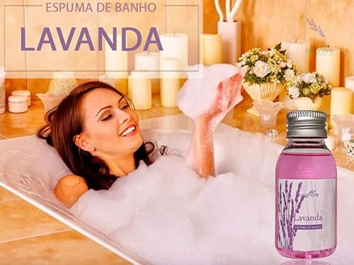 Kit Sais De Banho Espumante e Espuma banheira Relaxa Hidro spa ofuro viagem