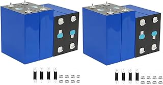EVE LiFePO4 Cell 3.2V 314Ah MB31 330Ah Grade A Battery Deep Cycle Lithium Iron Phosphate Rechargeable Battery with QR Code,M6 Nuts and Bus Bars