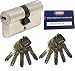 Produktbild ABUS EC660 Profil-Doppelzylinder Länge (a/b) 35/45mm (c=80mm) mit 10 Schlüssel, mit Sicherungskarte