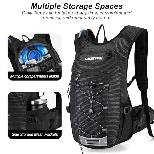 Carey STENHydration Backpack Hiking Pack Equipped 2L Water Bag(Black) - image 6