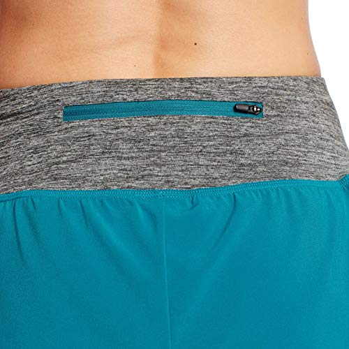 C9 Champion Women's 3.5" Knit Premium Running Shorts, Mermaid/Ebony Heather, L #TOP3