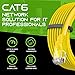 GEARit Cat 6 Ethernet Cable (20-Pack 5 Feet) Cat6 Network Patch, 10Gbps, RJ45, Snagless Cord, Gold-Plated Connectors, Internet for PC, TV, Tablet, Router, Printer, Servers, IT Data Center - Yellow
