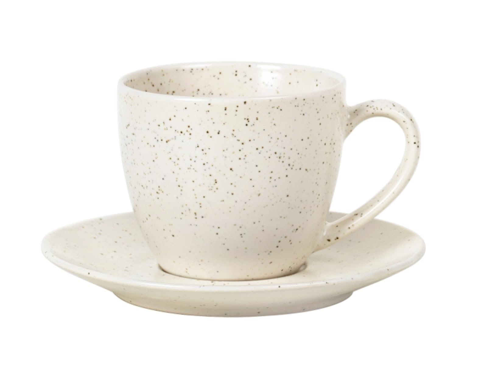 Tasse avec soucoupe pour un petit-déjeuner serein Broste Copenhagen crème