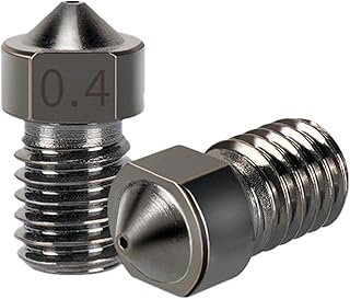 5PCS MK8 E3D Volcano Hard Hardened Steel Nozzles Fit for 3D Printer Parts 0.4MM 1.75MM Filament (Color : 5PCS E3D 0.4mm)