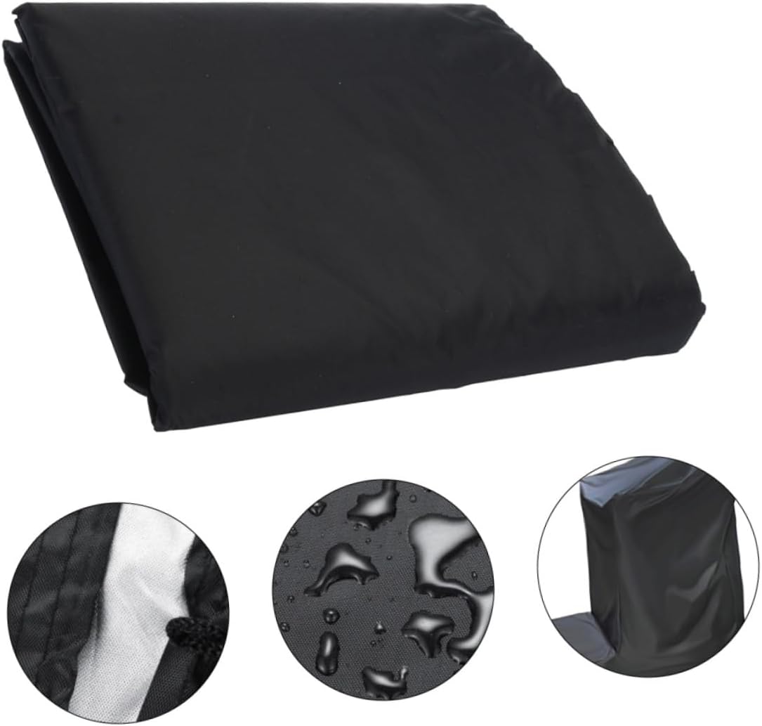 Generic Practical Treadmill Cover Rainproof Accessory for Home Machines Black Easy to Install and Store Keeps Equipment Clean from Dust and Weather