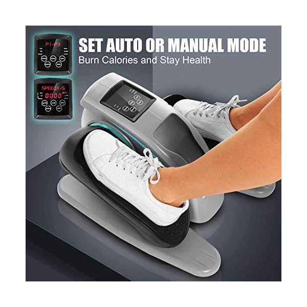 ANCHEER-Under-Desk-Electric-Mini-Elliptical-Machine-Remote-Control-Portable-Exercise-Elliptical-Trainer-with-Large-Pedal-LCD-Monitor-Compact-Trainer-for-Home-Office-Gym ANCHEER Under Desk Elliptical Machine, Leg Exercise Pro Machine Pedal Exerciser for Seniors as Seen on TV Portable Leg Exerciser While Sitting with Massage Pedal/LCD Monitor/Remote Control