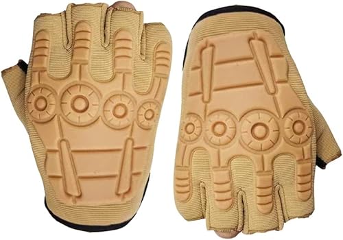 DAUJI Demi Doigt Type Gants Militaires Hommes Combat en Plein Air Gants Tactiques Antidérapants Gants D'équitation Gants De Sport Tir Gants De Chasse 1 Paire (Color : D)