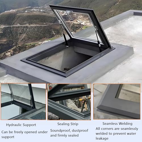 Porta di sicurezza integrata per finestre sul tetto, terrazze e sale da sole, soluzione esterna elegante e ventilata per una maggiore sicurezza e comfort