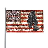 343 Firefighter Memorial 9-11 Remembrance And Never Forget Double Sided Flag 3x5ft Patriot Day Banne