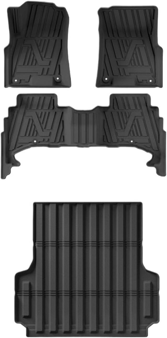 for Kia Tasman 2025 Models, Complete TPE Car Mats Including Rear Trunk Mat(Floor mat 3PCS)