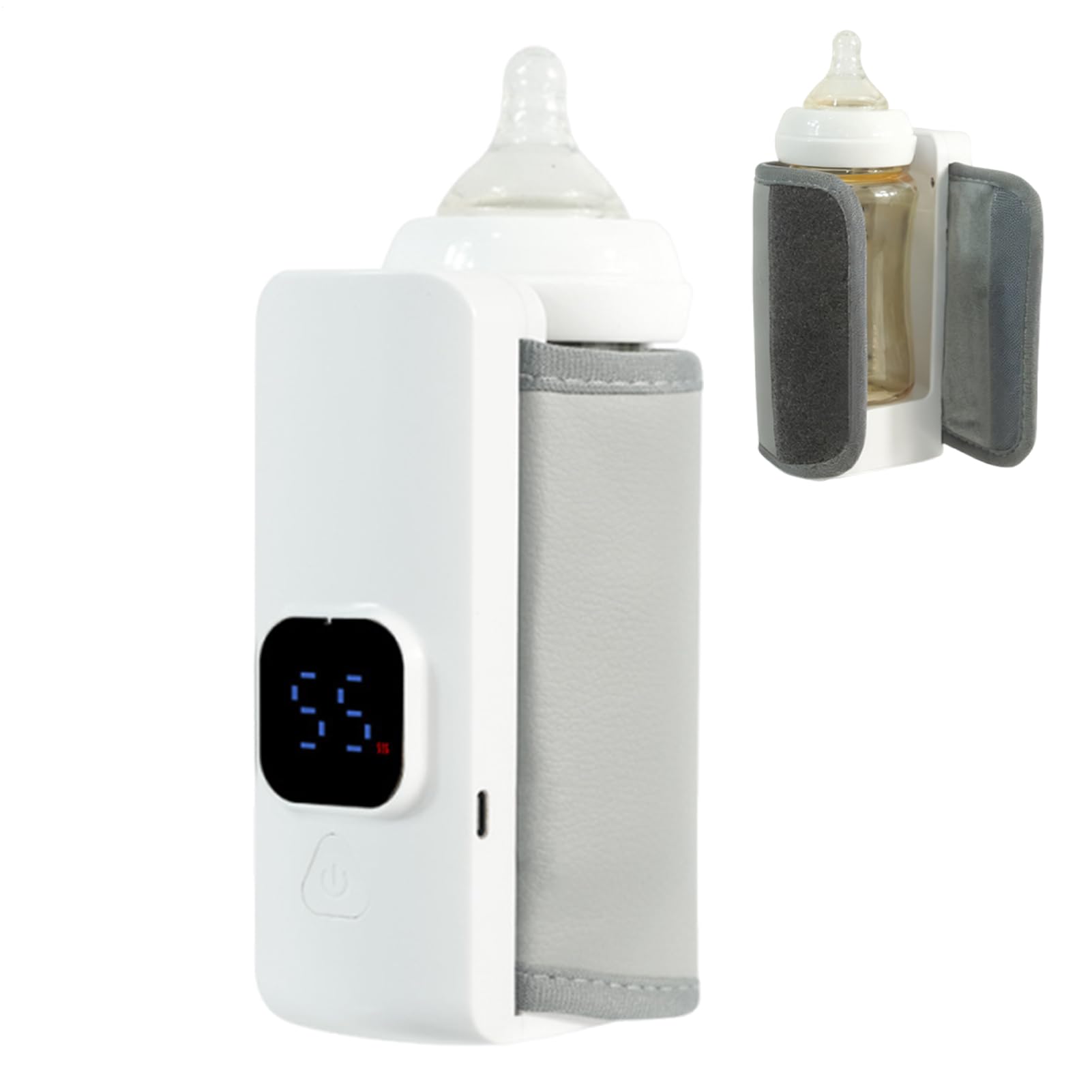 Scalda Latte Portatile | Veloce Display Intelligente Forniture Portatili,Scalda Biberon,Per Latte Materno Acqua Per Auto Casa Uso Quotidiano E Notturno
