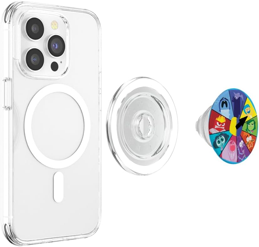 Disney and Pixar’s Inside Out 2 Emotions Wheel Mood Clock PopSockets PopGrip for MagSafe