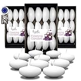 Hyoola Premium White Floating Candles 3 Inch - 8 Hour - 36 Pack - European Made