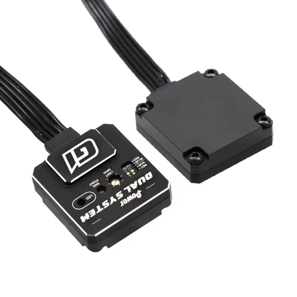 G1 RC podwójny system żyroskopu wyścigowego z metalową obudową CNC do części samochodowych RC DIY Upgrade