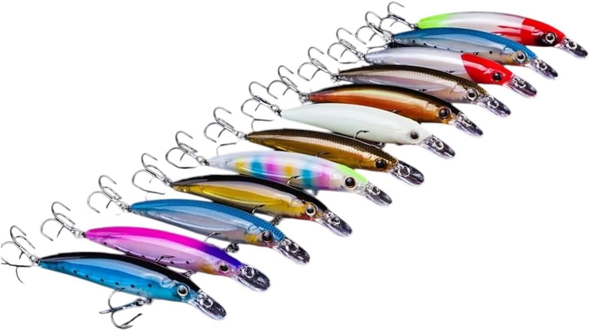 10pcs/Lot Lure for Fishing Wobblers Spoon All Goods for Fish Lures Minnow 11cm Artificial Bait Pencil Feeder Luminous