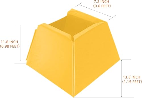 Miniatura 2 de VANCL Almohadillas de poste cuadrado para poste de baloncesto resistente al aire libre, acolchado cuadrado para poste de 4, 5, 6, 8 pulgadas y base,
