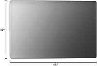 Vista 264 de LOAAO - Espejo de baño con marco de metal negro de 28x36 pulgadas para pared, espejo de tocador de baño negro mate estilo granja, antióxido, se