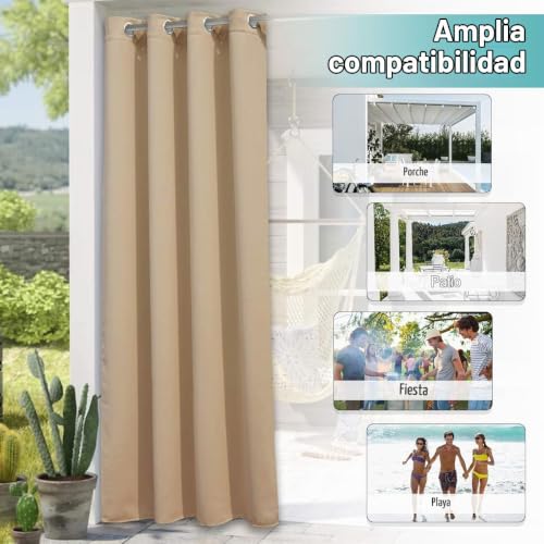 Cortinas exterior impermeables que protegen tu pérgola de la lluvia y el sol directo 7