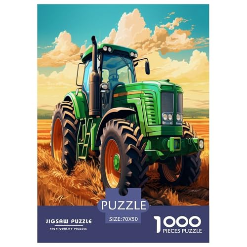 Puzle de tractores desafiante de 1000 piezas que estimula tu creatividad y paciencia