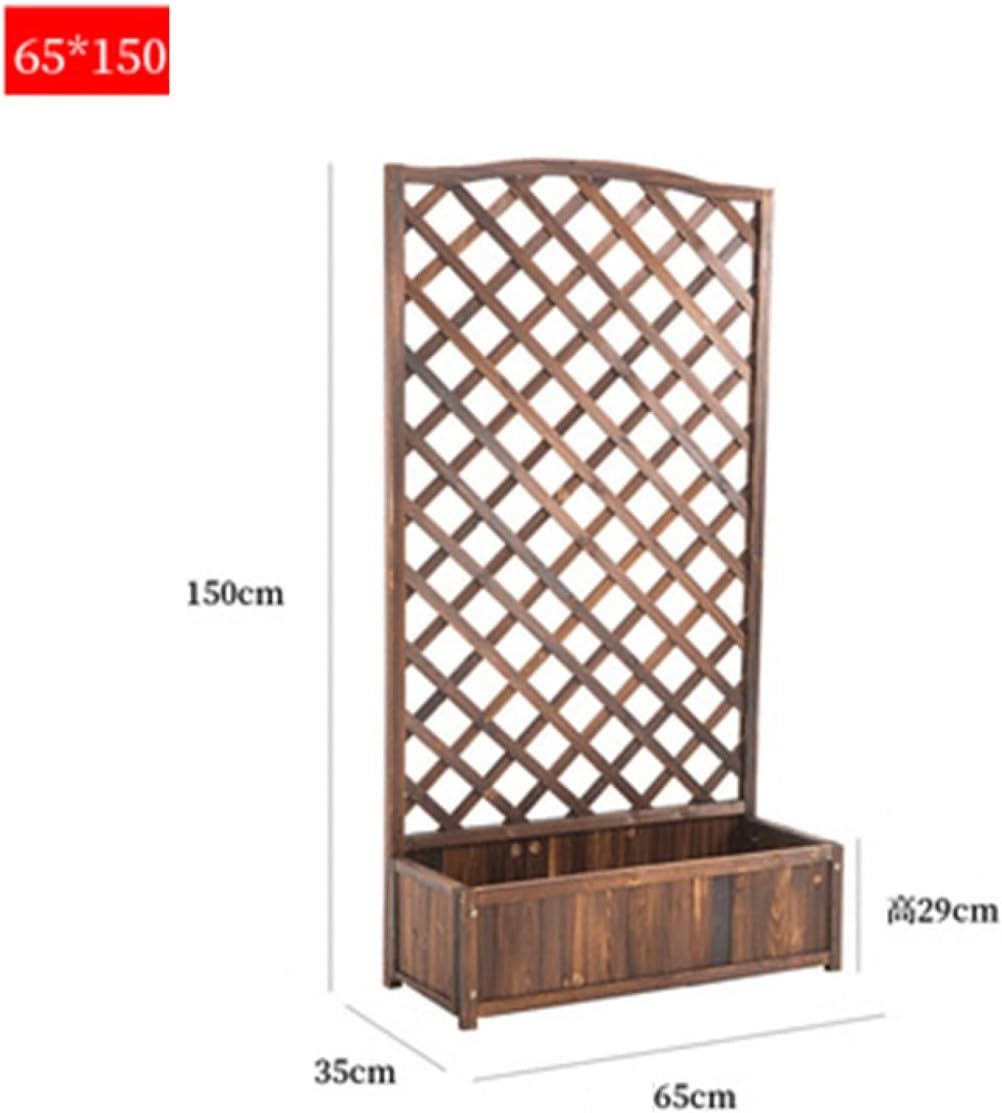 ラティスフェンス 木製 おしゃれ タイプ01 ナチュラル プランター