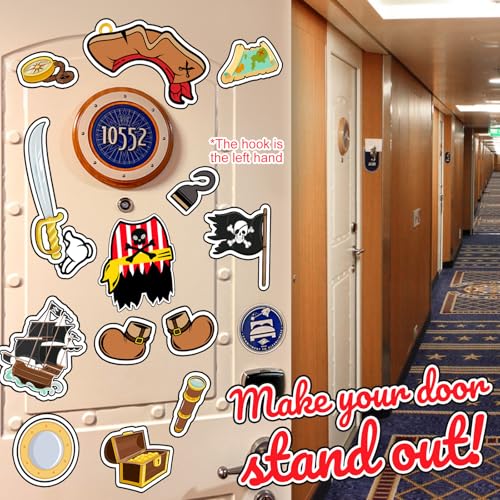 Decoraciones magnéticas de puertas náuticas grandes 14 piezas miniatura 5