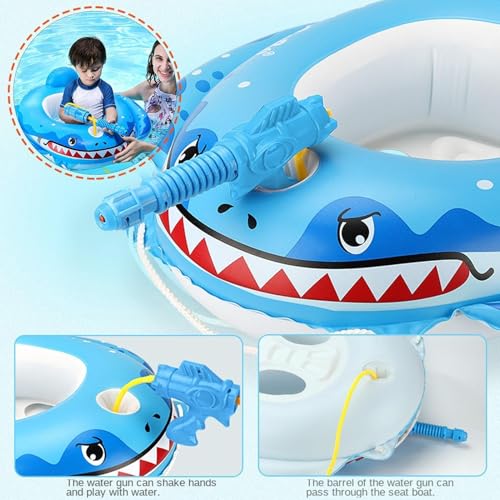 Piscina inflable para niños con chorro de agua para diversión en jardín 3