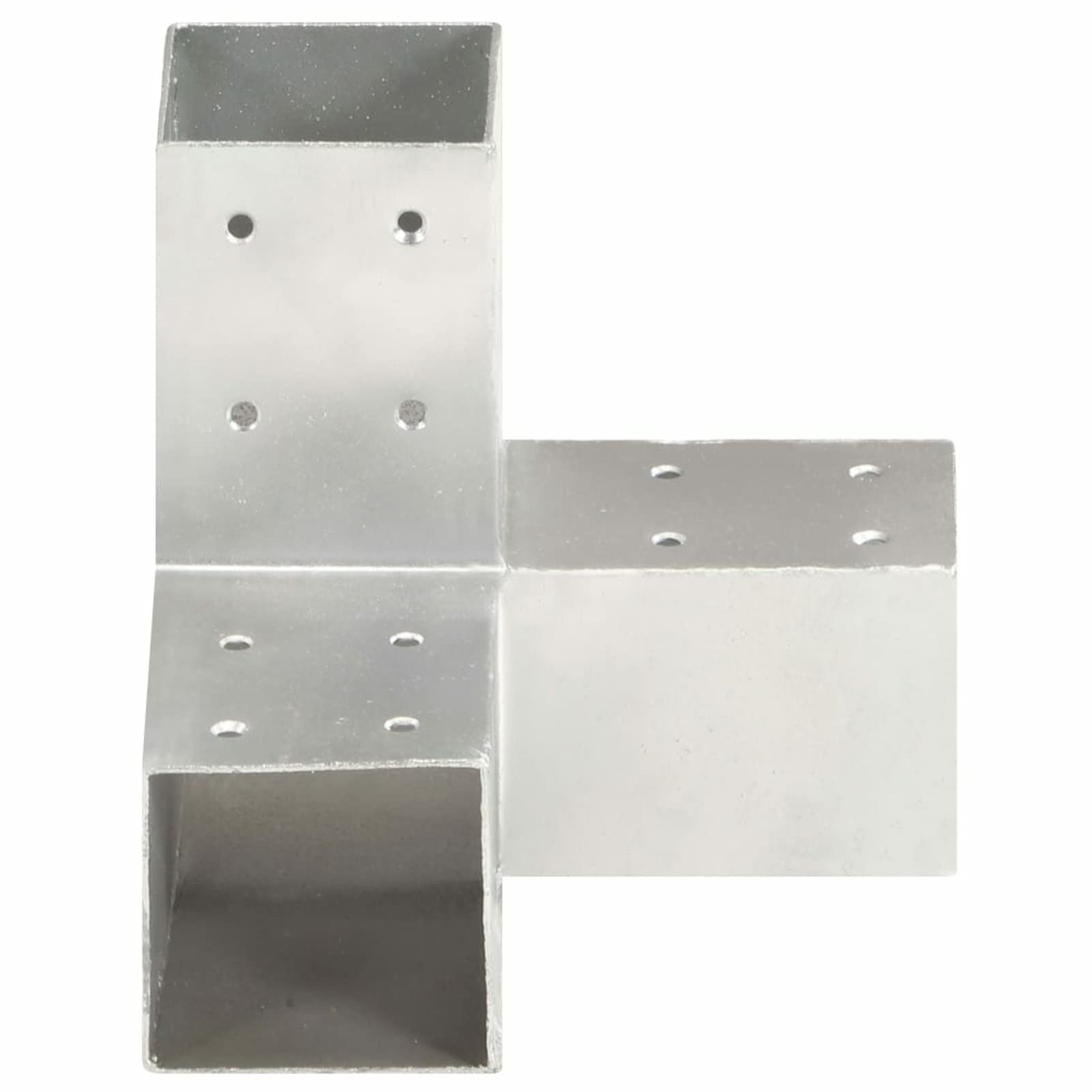 ShGaxin Conectores de Postes en Y 4 uds, Anclajes, Postes, Connex, Metal galvanizado 81x81 mm