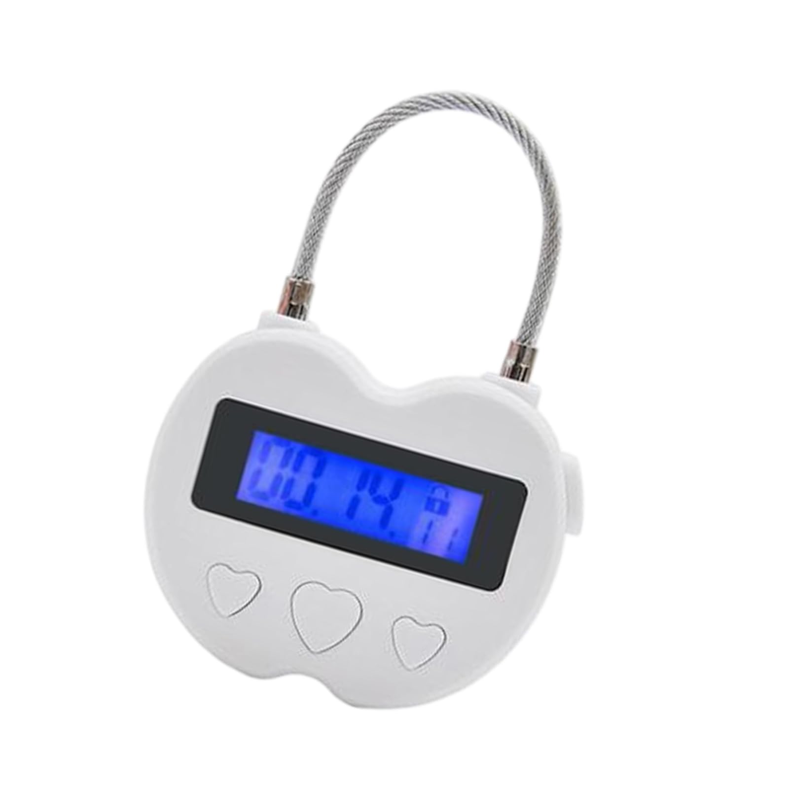 Electronic Time with Steel Cable Timer for Travel Device Management Timing Padlock