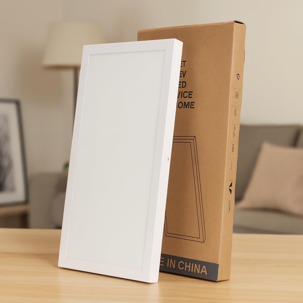 M Ledme - Pannello LED rettangolare da superficie, serie Home, luce regolabile da calda a fredda, CCT, 90X30 cm, 36W, IP40, progettato per interni asciutti