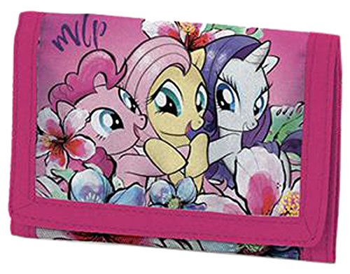 Monedero My Little Pony J95524 Power Color infantil con cremallera compacta y compartimento seguro