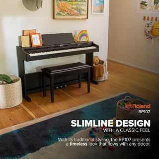 Roland RP107 Digital Piano | Piano domestique compact et abordable avec style vertical traditionnel | Parfait pour les… - Les Beatles, Paul McCartney, John Lennon, RIngo Starr, George Harrison Roland RP107 Digital Piano | Piano domestique compact et abordable avec style vertical traditionnel | Parfait pour les… – Image 5
