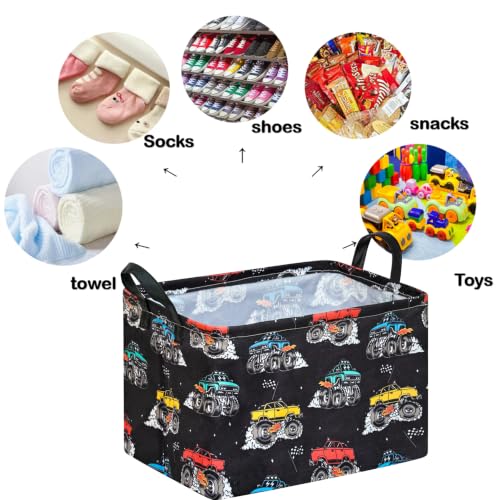 Image of Storage Basket Home Shelf Basket Clothes Laundry Hamper | Rectangle Organizer Box Nursery Bin Gift Laundry Basket with Handles for Home