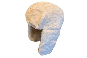 Women&#x27;s White Faux Fur Winter Ushanka Hat