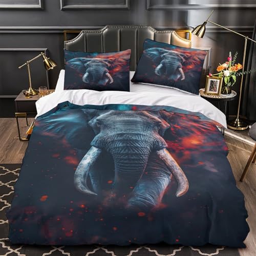 Housse de couette élephant fourmi 140x200 microifbre - 4