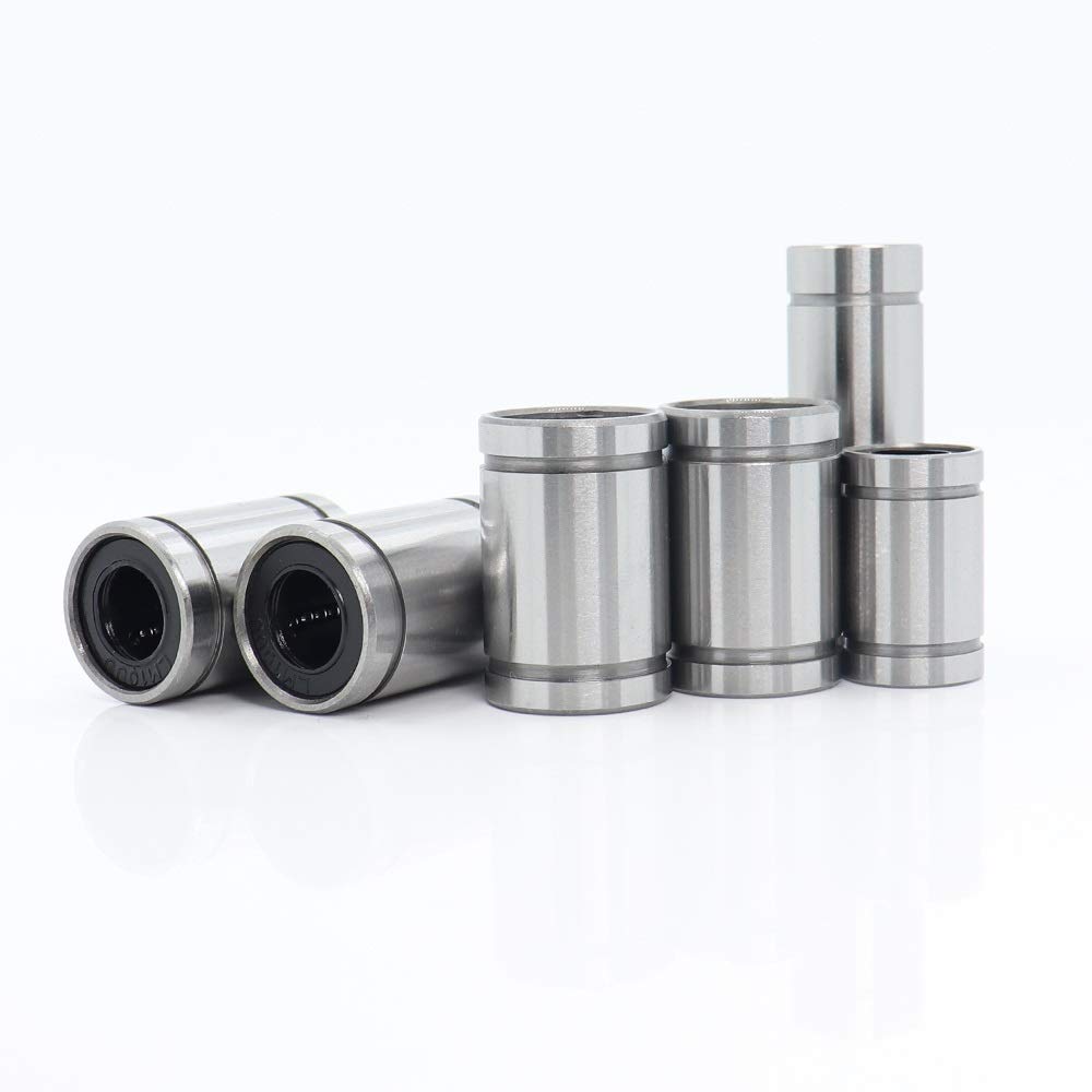 Rodamientos de Bolas lineales Rodamientos lineales Conjunto de JGAurora A5 / A5S / A1 A3S LM10UU LM8UU LM8LUU Lineal del Movimiento del rodamiento Partes de la Impresora 3D