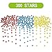 Magnetic Reward Behavior Star Chore Chart for One or Multiple Kids, Includes 8 Markers + 60 Foam Backing Illustrated Chores + 300 Stars in Red, Yellow, Blue. X- Large 17X12 inch. Hanging Loop READY!