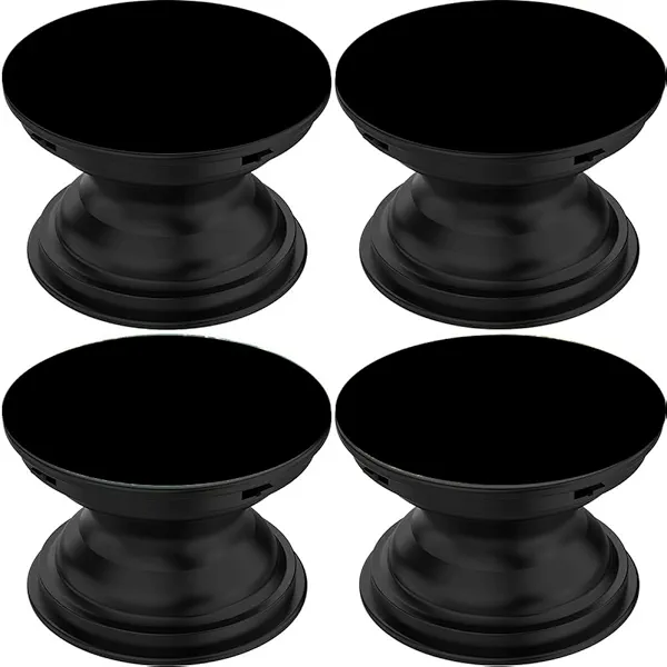 Foldable Cell Phone Stand Holder for Smartphone (4 Pack) - Black