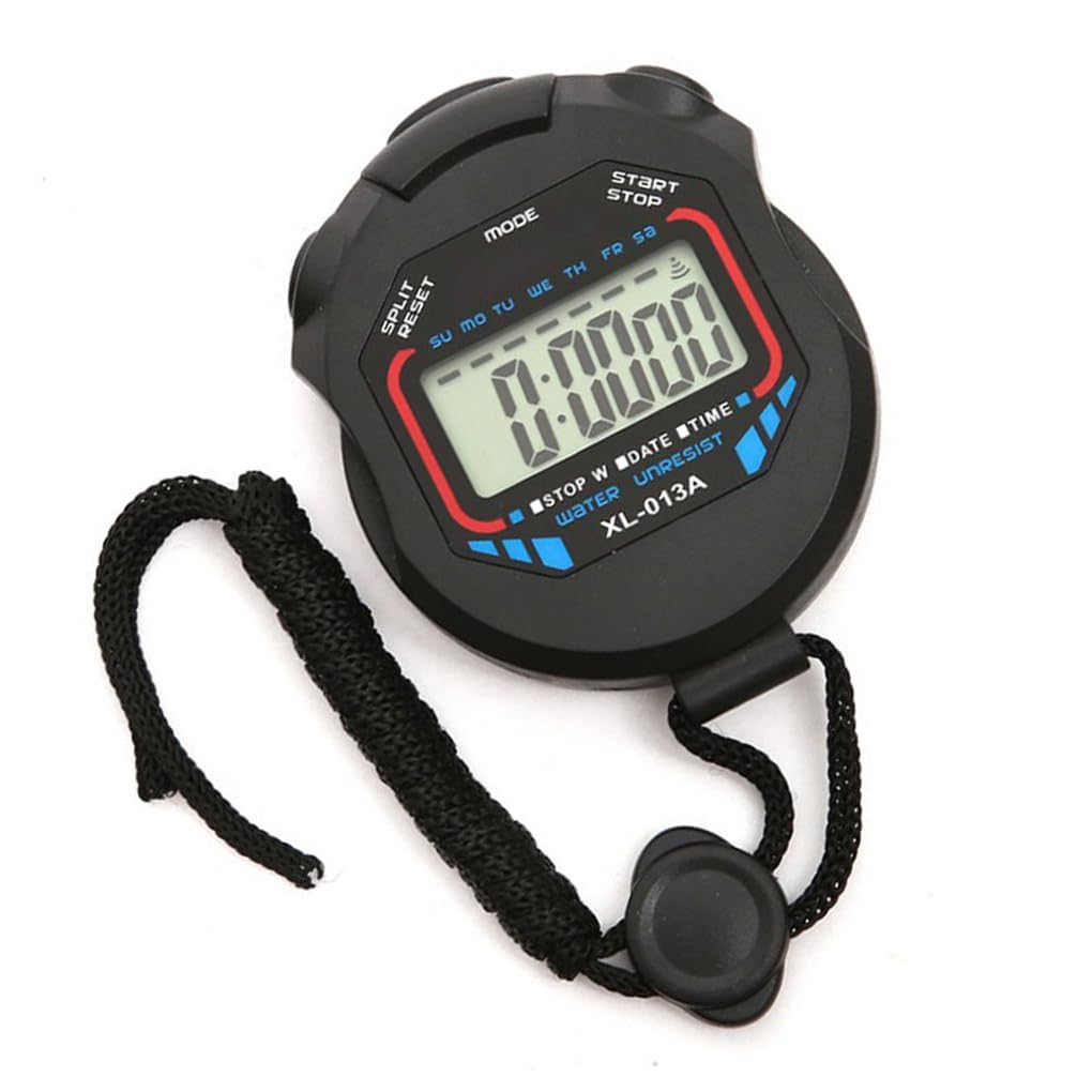 Sports Digital Stopwatch with Wristband Countdown Calendar Waterproof Shockproof Timer On Time Alarm Timing Swimming Running