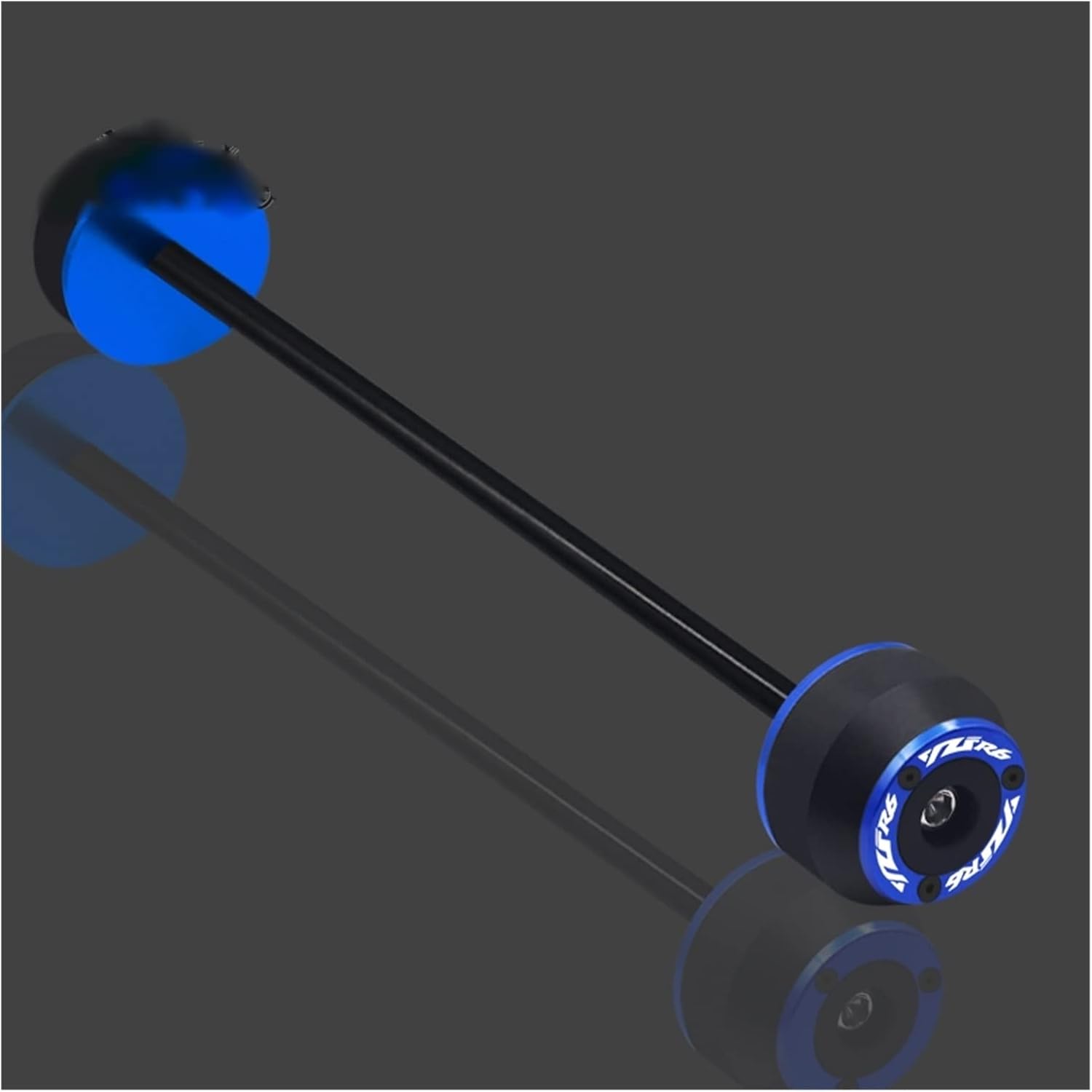 Protector for YZF R6 YZFR6 YZF-r6 2017 2018 2019 2020 2021 Motorcycle Front Rear Axle Cap Wheel Fork Sliders Falling Protector Parts (Color : Front Wheel Blue)