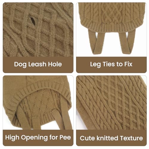 Pull-overs polaire pour chiens avec col montant isolant thermique
