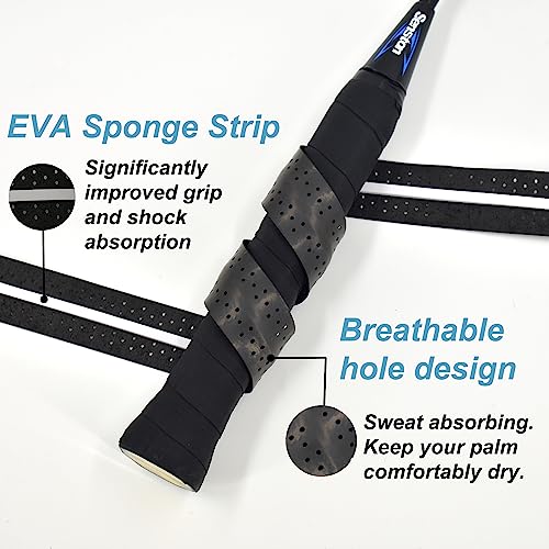 Senston New Racket Grip Anti Slip Perforated Super Absorbent Tennis Overgrip Badminton Overgrip Pickleball Overgrip